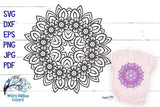 Spring Flower Mandala SVG Wispy Willow Designs Company