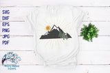 Sunrise Over Mountain SVG Wispy Willow Designs Company