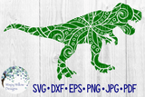 T-Rex Dinosaur Mandala SVG Wispy Willow Designs Company