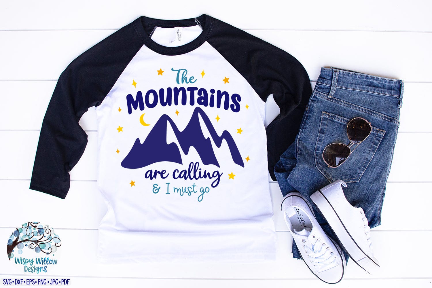 The Mountains Are Calling and I Must Go SVG Wispy Willow Designs Company