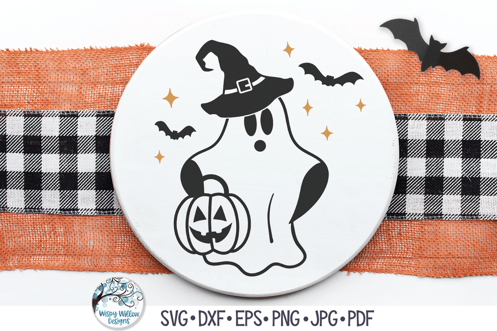 Trick or Treat Ghost SVG | Cute Halloween Design Wispy Willow Designs Company