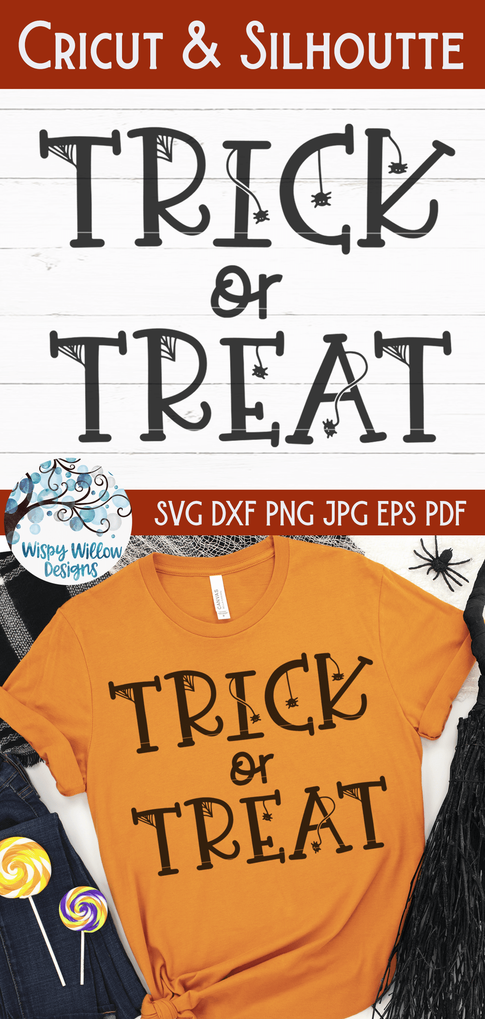 Trick or Treat SVG | Halloween SVG Wispy Willow Designs Company