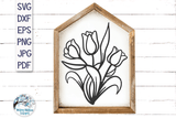 Tulip Flowers SVG Wispy Willow Designs Company