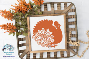 Turkey Floral SVG Wispy Willow Designs Company