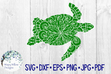 Turtle Zentangle SVG Wispy Willow Designs Company