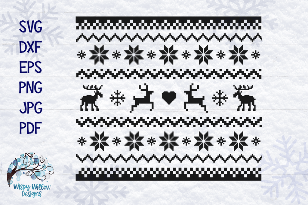 Ugly Sweater Pattern SVG – Wispy Willow Designs ugly-sweater-pattern-svg-wispy-willow-designs