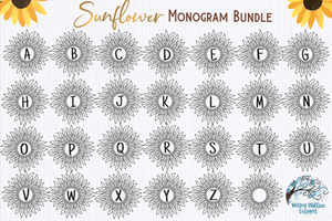 Ultimate Monogram Alphabet SVG Bundle Wispy Willow Designs Company