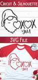 Valentine's Day Gnome SVG Wispy Willow Designs Company