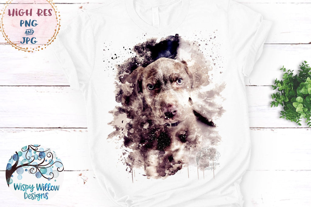 Weimaraner Dog Watercolor Sublimation Png Wispy Willow Designs Company