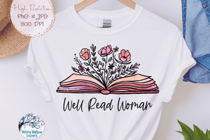 Well Read Woman Png Wispy Willow Designs Company