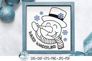 Winter Wonderland Snowman SVG Wispy Willow Designs Company