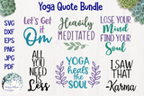 Yoga Quote Bundle | Funny Yoga SVGs Wispy Willow Designs Company